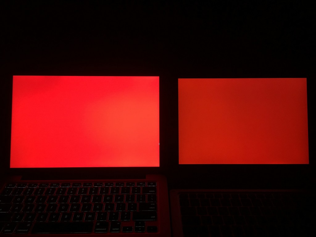 MacBook Pro 13和Elite x2 1012 G1红色对比