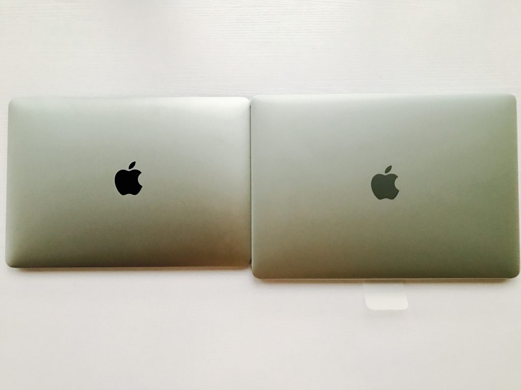 MacBook Pro 13与MacBook尺寸对比