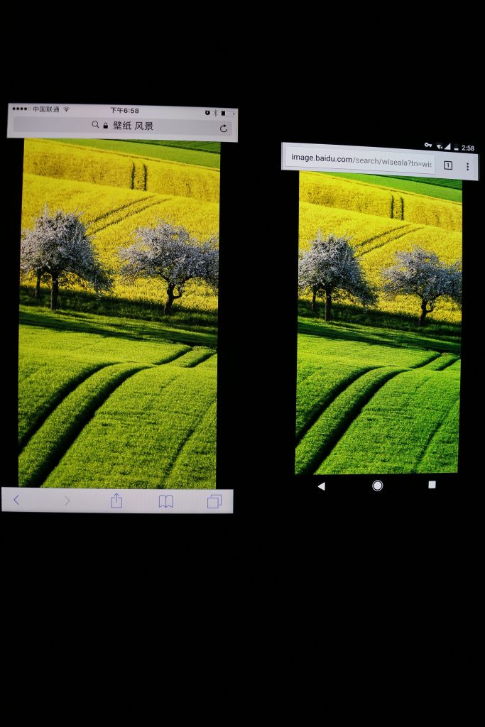 Pixel与iPhone 7 Plus屏幕色彩表现对比