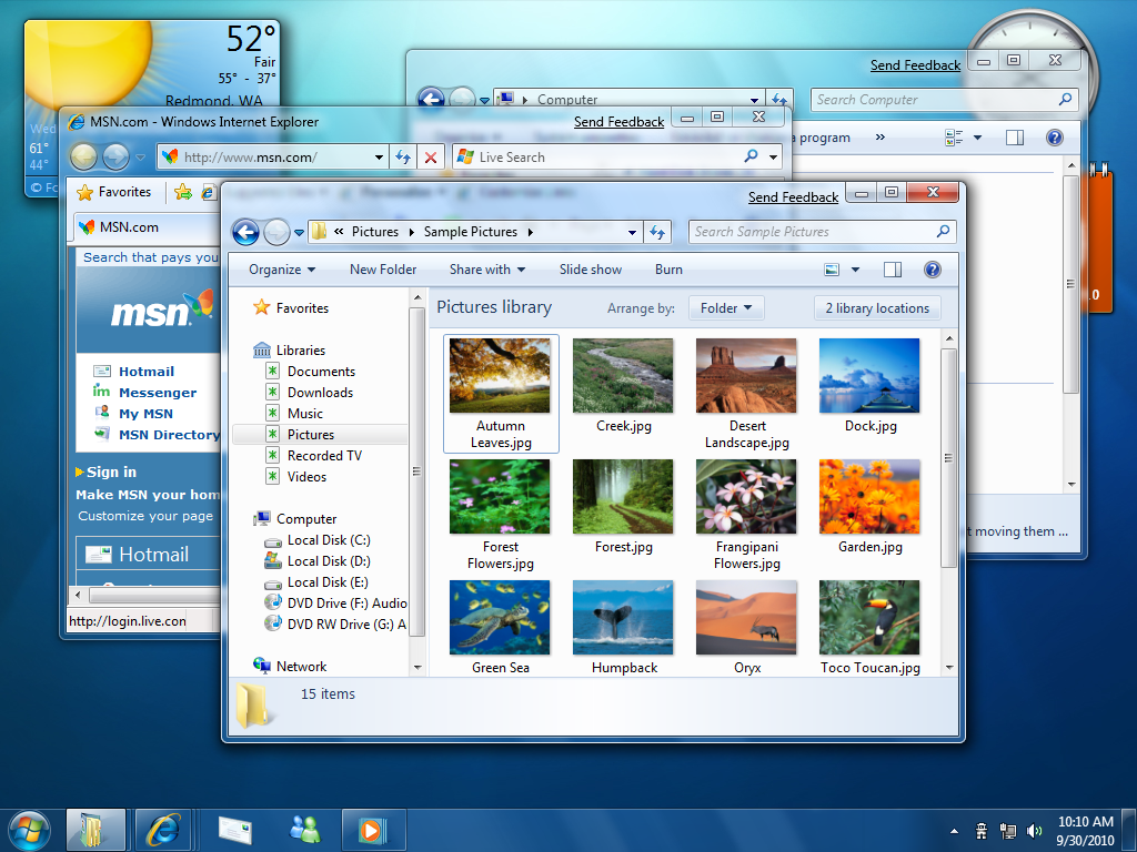 Windows 7界面