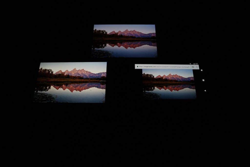 华为P10 Plus、苹果iPhone 7 Plus和Google Pixel屏幕色彩显示对比