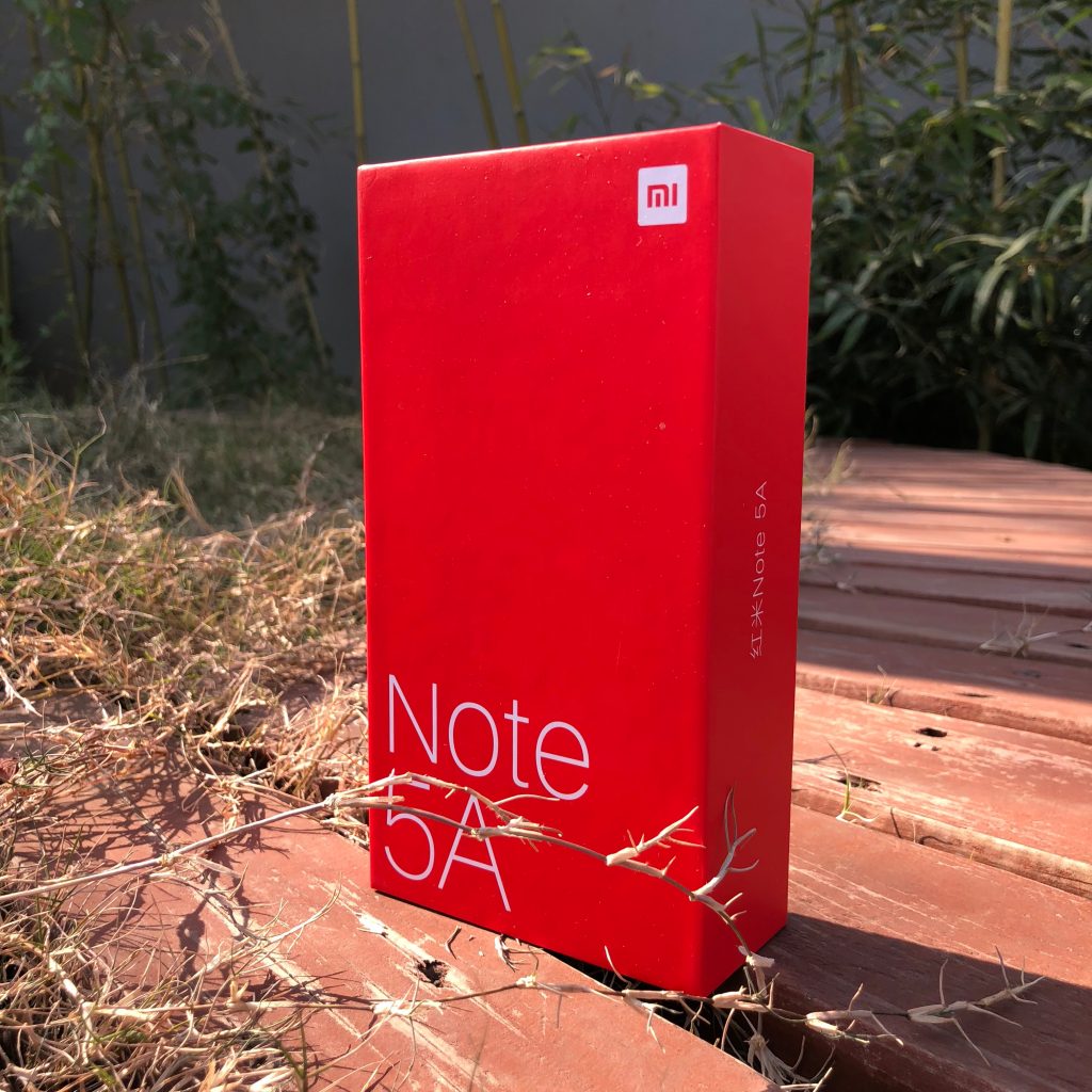 红米Note 5A包装