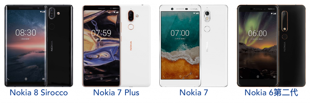 HMD麾下的Nokia智能手机系列