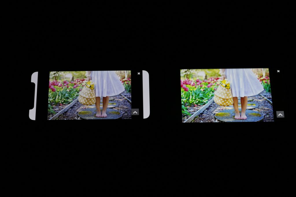 iPhone X与黑鲨手机显示效果对比