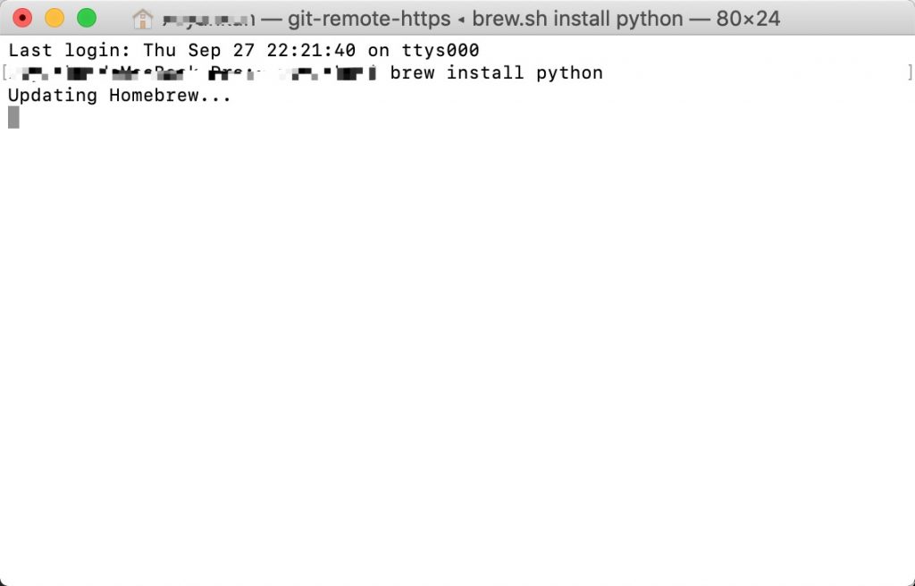 Homebrew安装Python 3