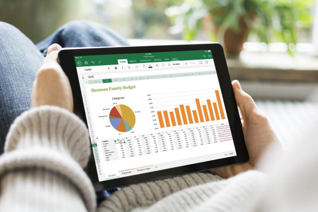 在iPad上使用Excel