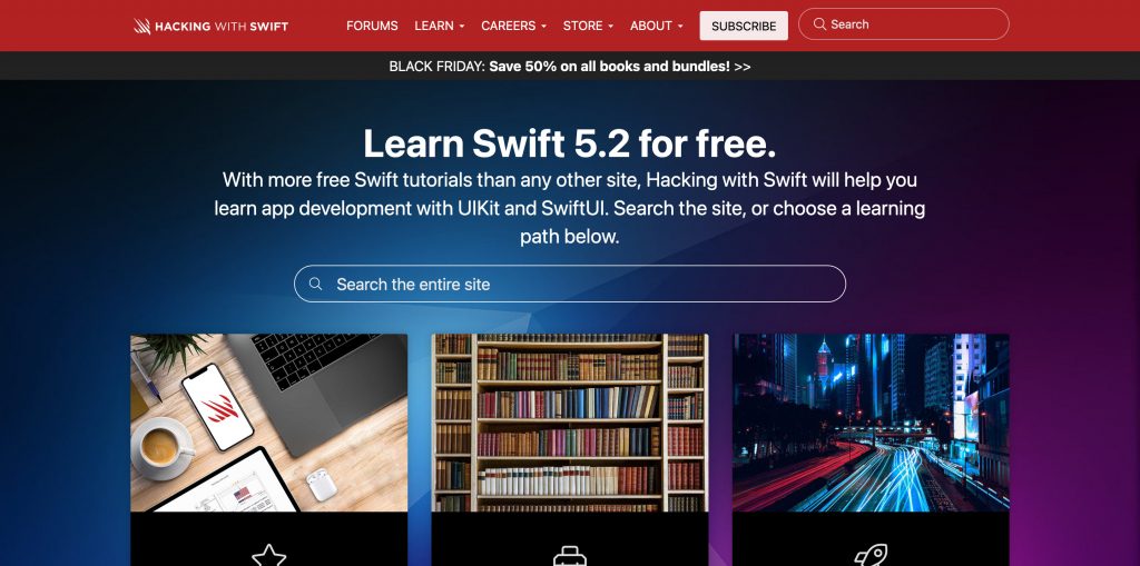 Hacking with Swift的教程