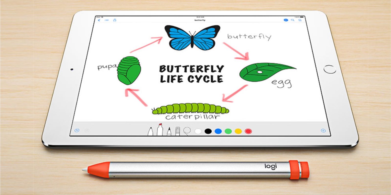 罗技的iPad专用手写笔Crayon